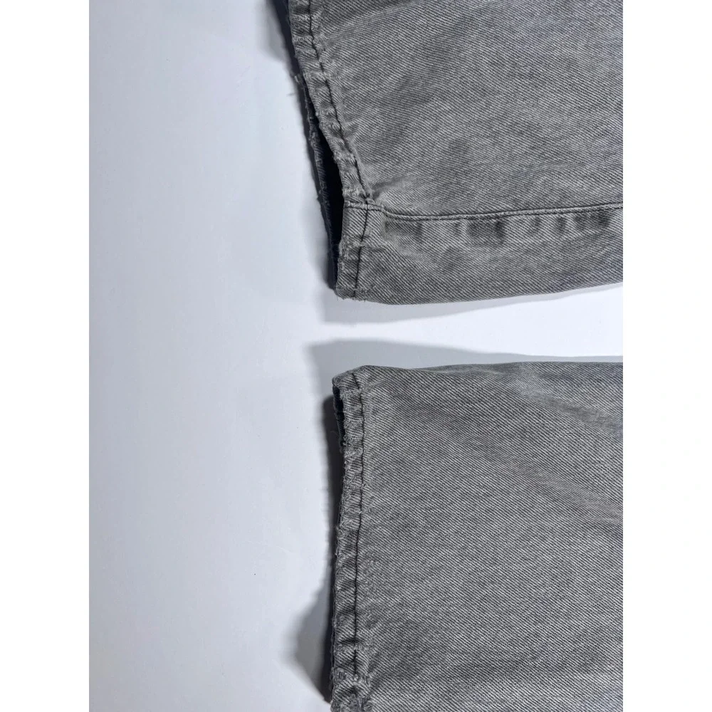Levi's 501 Original Fit Jeans Mens 34x30 Gray Straight Leg Button Fly Denim